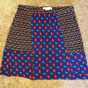 French Connection| Multi color print fun cotton skirt. Measurements in pictures